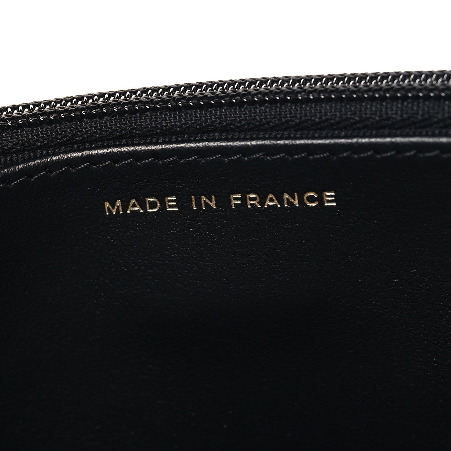 Caviar Quilted Enamel Coco Casino Wallet On Chain WOC Black