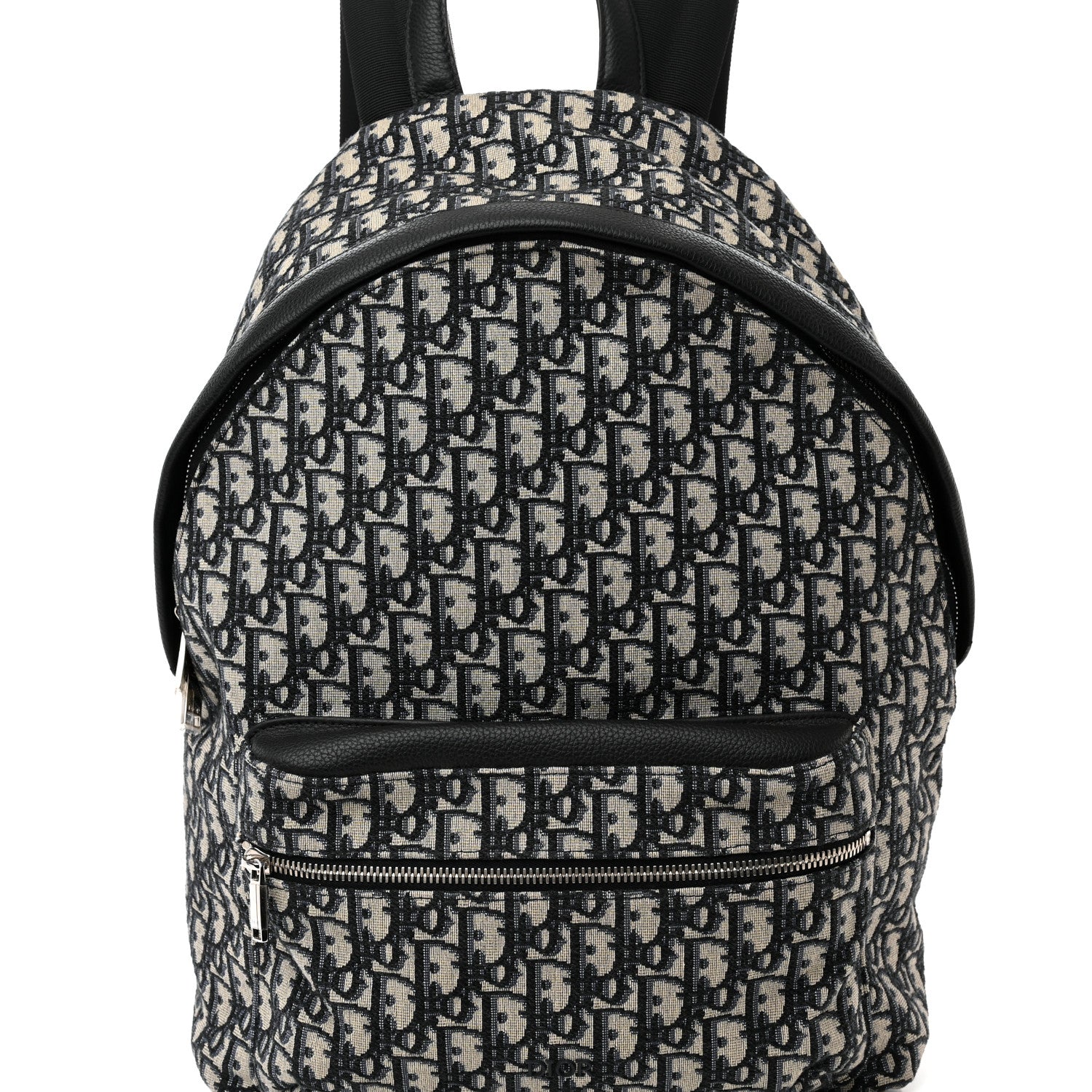 Christian Dior Oblique Calfskin Rider Backpack Beige Black 7 of 9