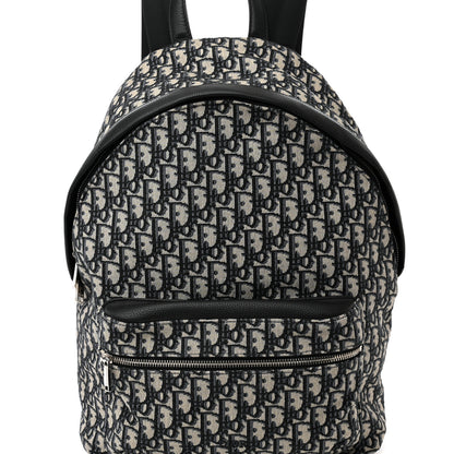 Christian Dior Oblique Calfskin Rider Backpack Beige Black 7 of 9