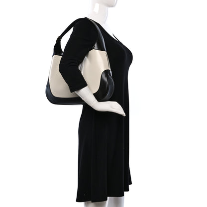 Gucci Boarded Dyana Lux Calfskin Bi-Color Medium Jackie 1961 Hobo Mystic White Black 2 of 9