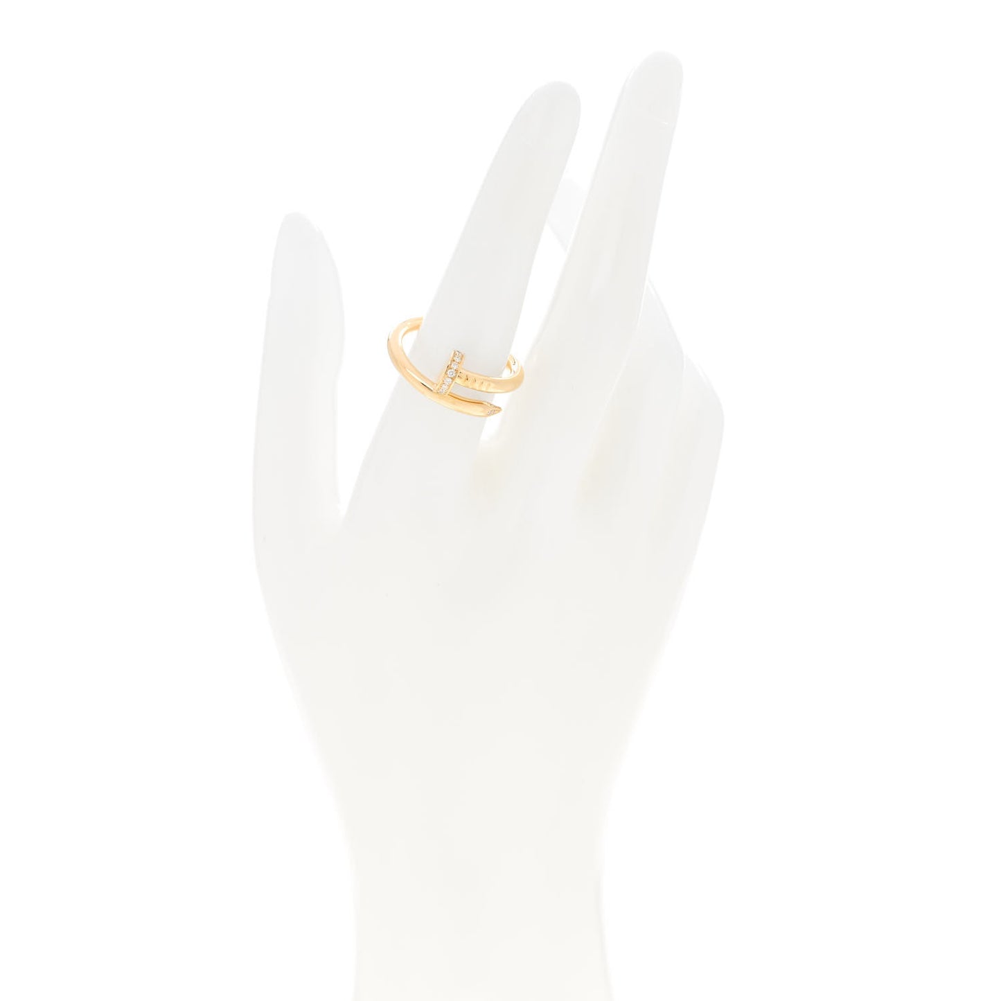 18K Yellow Gold Diamond Juste Un Clou Ring 56 7.5