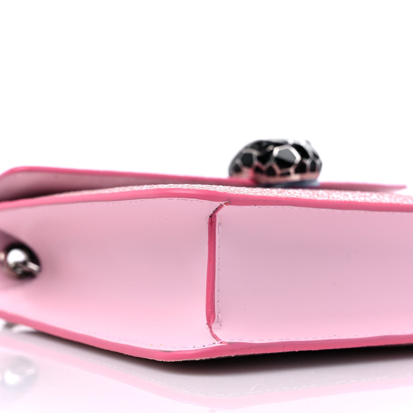 Calfskin Galuchat Serpenti Forever Crossbody Pink