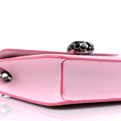 Bulgari Calfskin Galuchat Serpenti Forever Crossbody Pink 7 of 8