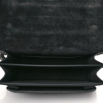 Saint Laurent Metallic Lambskin Lame Small Monogram Sunset Black Platine 5 of 10