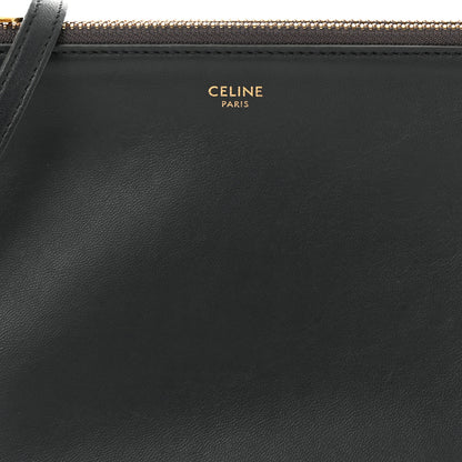 Celine Lambskin Small Trio Crossbody Bag Anthracite 10 of 13