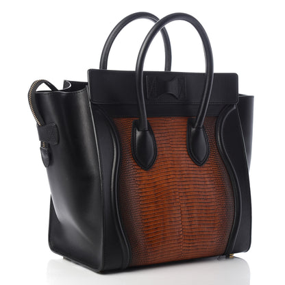 Celine Lizard Mini Luggage Cognac 3 of 9