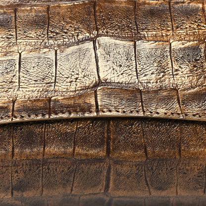 Nancy Gonzalez Metallic Crocodile Clutch Gold 7 of 13