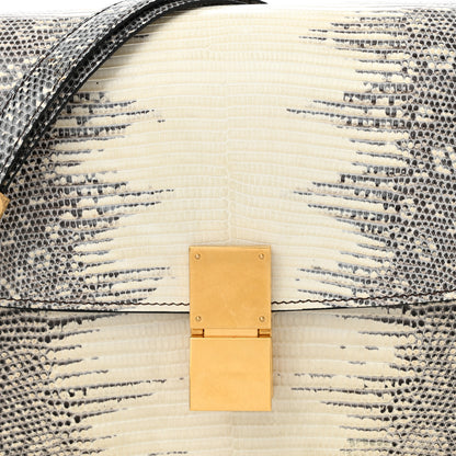 Celine Lizard Medium Classic Box Flap Bag Natural 8 of 11