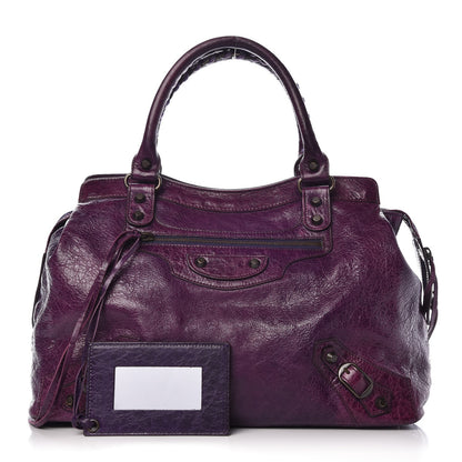 Balenciaga Agneau Classic Hardware Step Violet 1 of 8