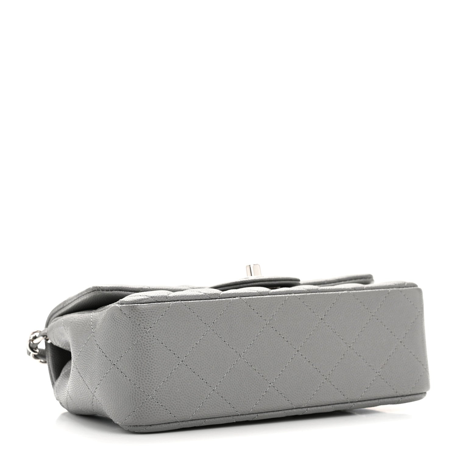 Chanel Caviar Quilted Mini Rectangular Flap Grey 4 of 12