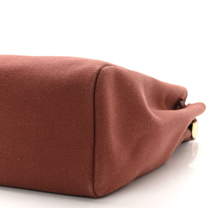 Hermes Toile Calfskin Herbag 39 GM Rouge H 11 of 11