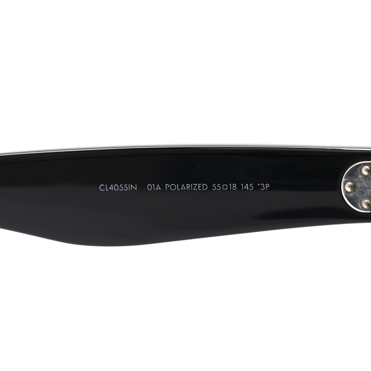 Celine Acetate Polarized Oversized Sunglasses CL4055IN Black 6 of 6