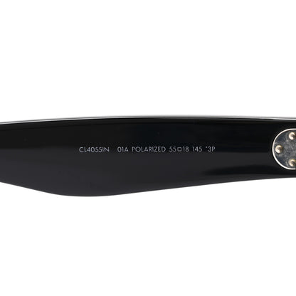 Celine Acetate Polarized Oversized Sunglasses CL4055IN Black 6 of 6