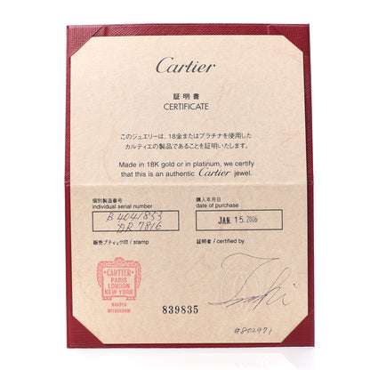 Cartier Platinum 5.5mm LOVE Ring 53 6.25 5 of 5