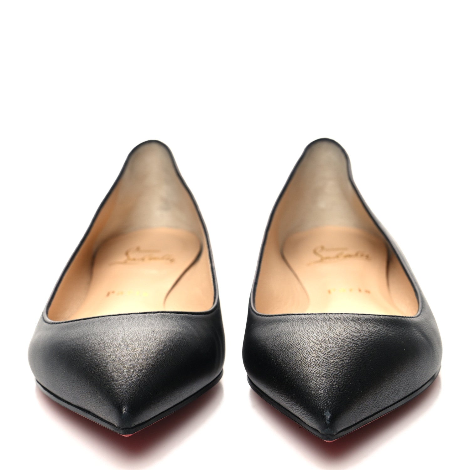 Christian Louboutin Shiny Nappa Ballalla Flats 37 Black 2 of 8