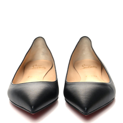 Christian Louboutin Shiny Nappa Ballalla Flats 37 Black 2 of 8