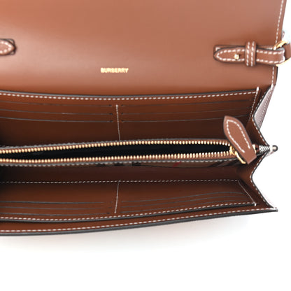 Burberry Calfskin Vintage Check Wallet With Detachable Strap Archive Beige Tan 5 of 8