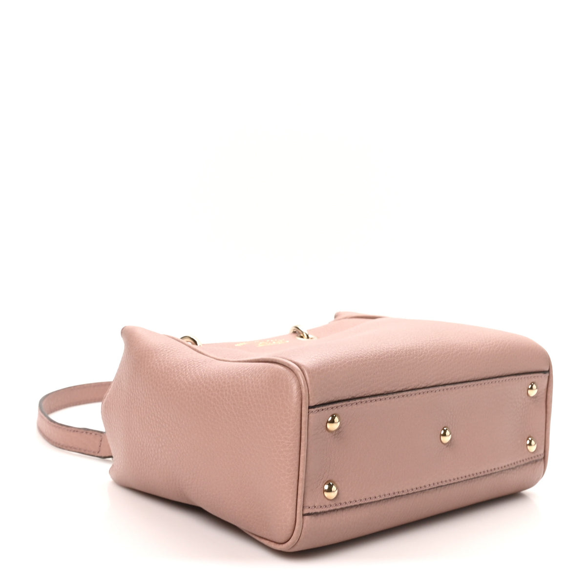 Calfskin Mini Bamboo Shopper Tote Dark Cipria