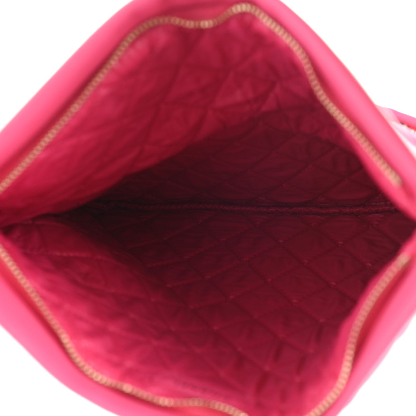 Lambskin Quilted Beauty CC Boy Clutch Fuchsia