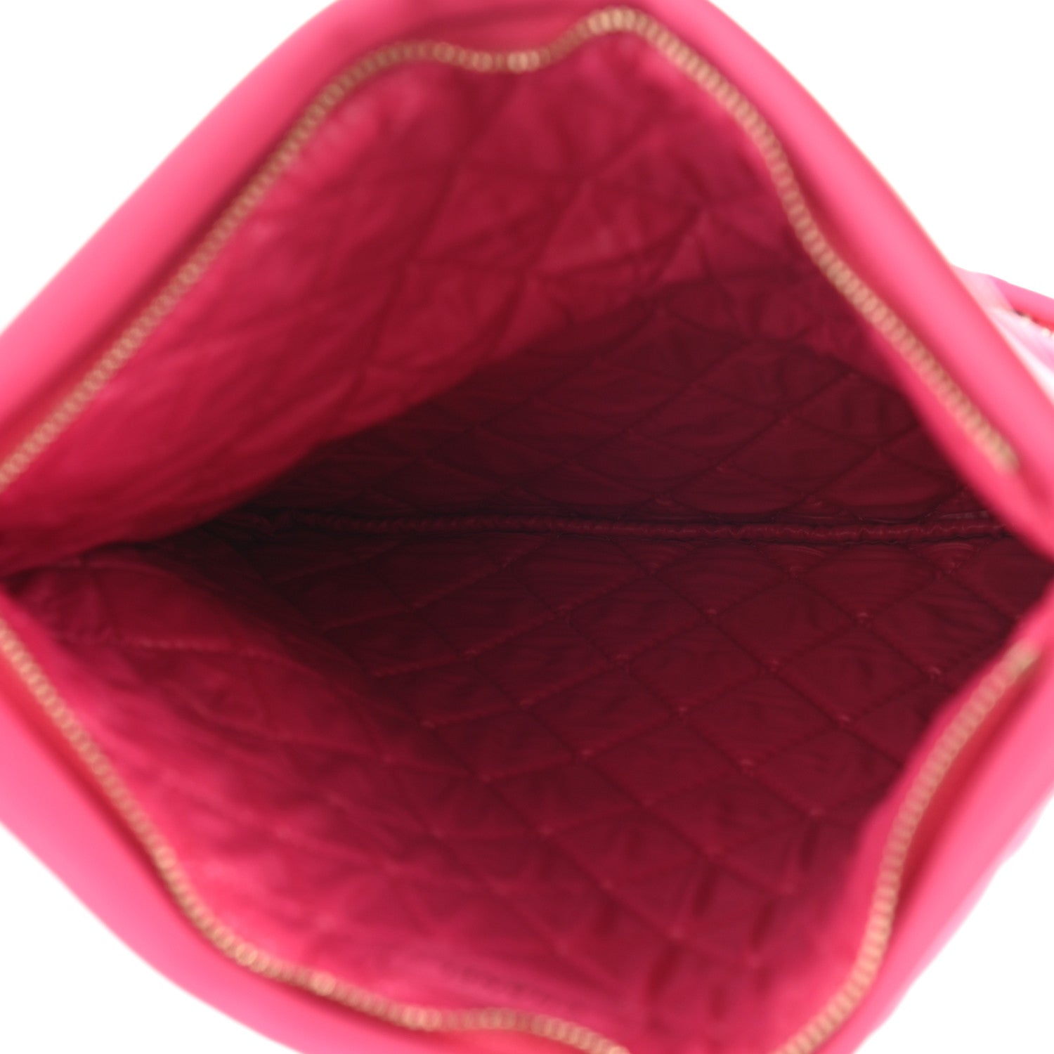 Chanel Lambskin Quilted Beauty CC Boy Clutch Fuchsia 4 of 6