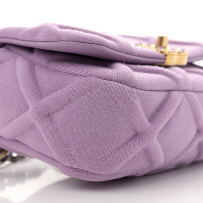 Chanel Jersey Quilted Chanel 19 Waist Bag Purple 9 of 11
