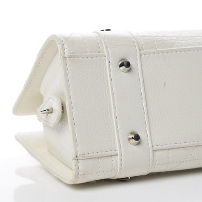Christian Dior Calfskin Cannage Stitched Small Lady East West Lady Dior White 8 of 26