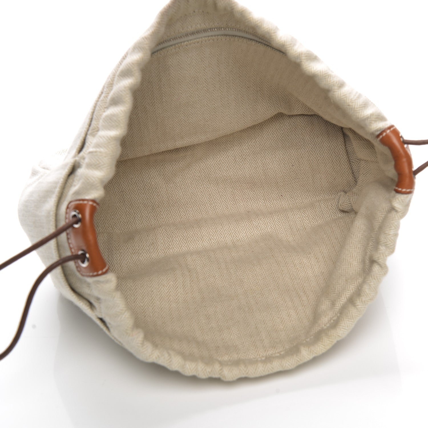 Hermes Canvas Barenia Fourbi 25 MM Pouch Naturel Fauve 5 of 9