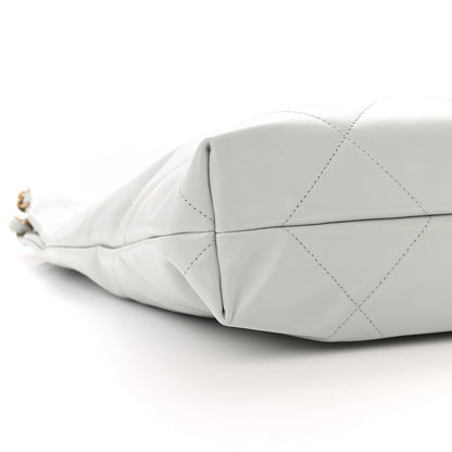 Chanel Shiny Calfskin Quilted Chanel 22 Light Blue 10 of 13