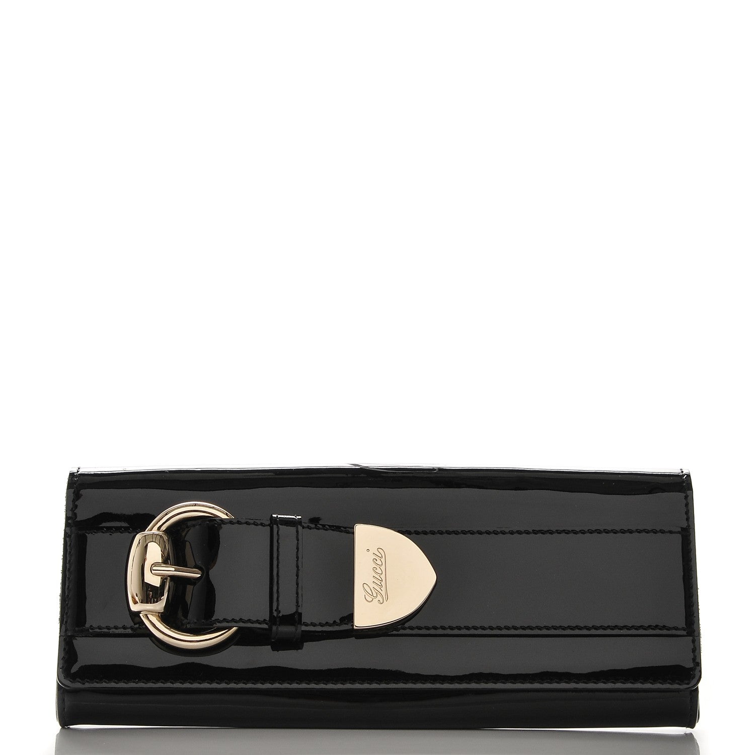 Gucci Patent Romy Clutch Black 1 of 7