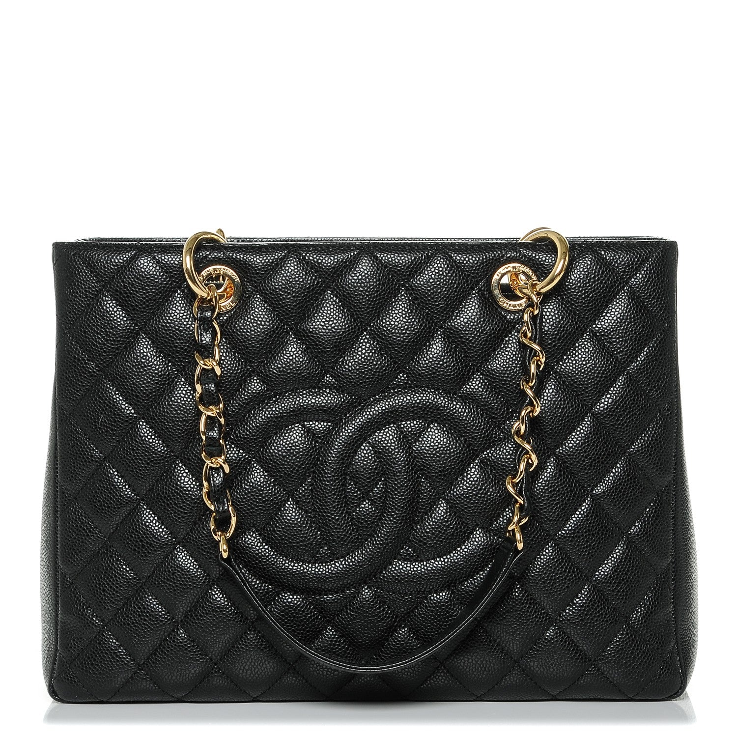 Chanel Caviar Quilted Grand Shopping Tote GST Black 1 of 7