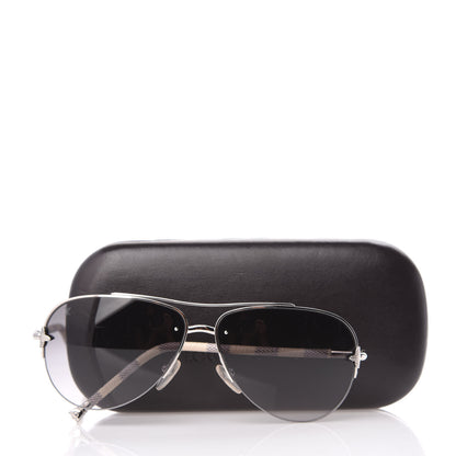 Louis Vuitton Damier Azur Petite Viola Pilote Aviator Sunglasses Z0570U 8 of 8
