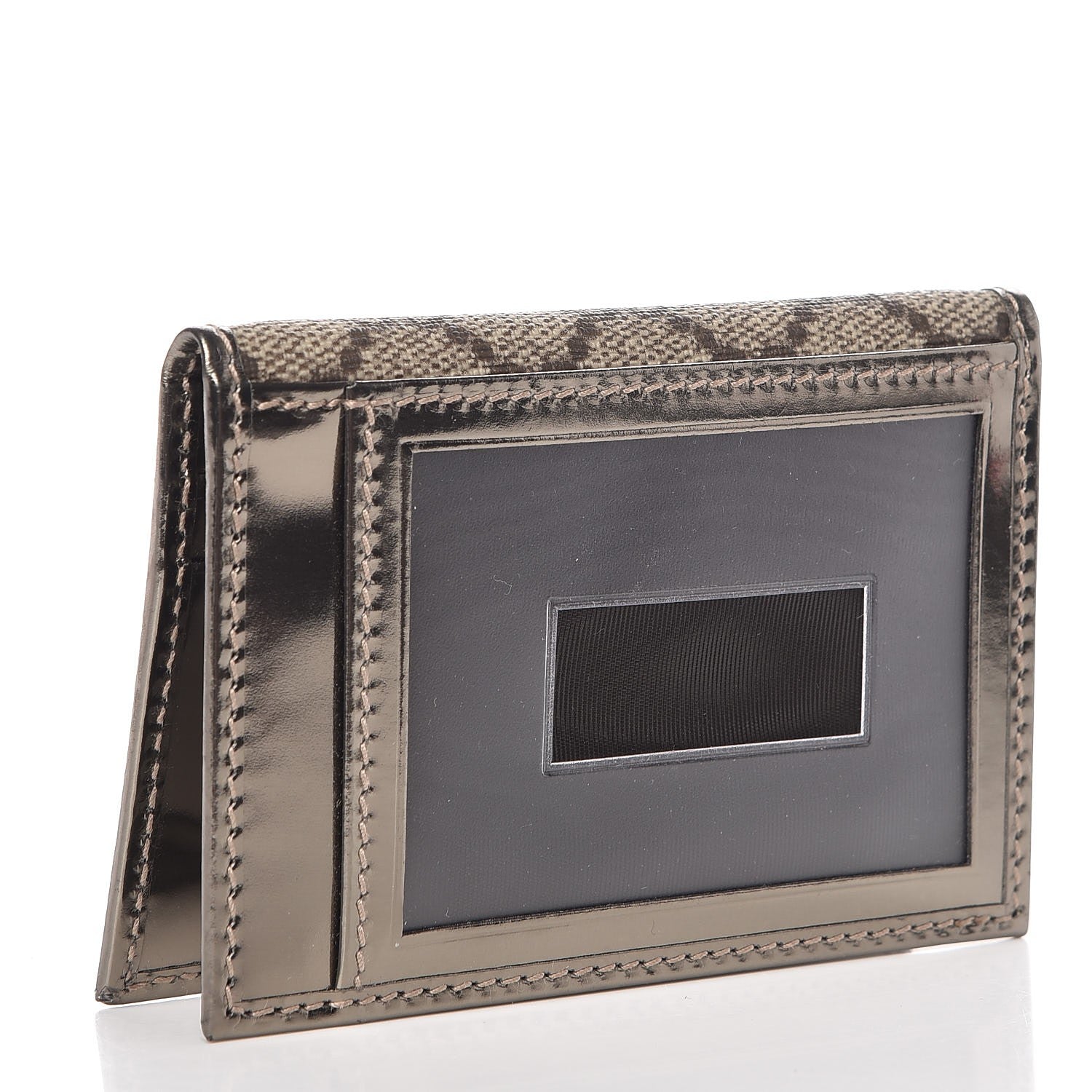 Gucci GG Plus Monogram Joy ID Card Wallet Gold 3 of 7