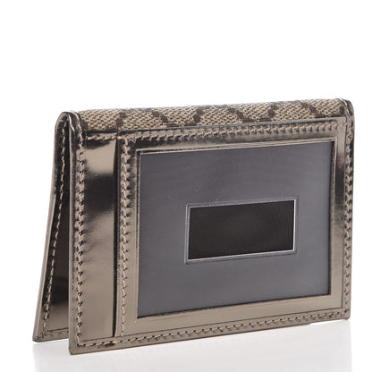 Gucci GG Plus Monogram Joy ID Card Wallet Gold 3 of 7