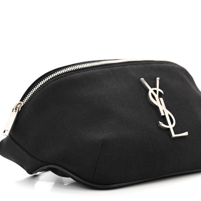Saint Laurent Canvas Monogram Belt Bag Black 9 of 11