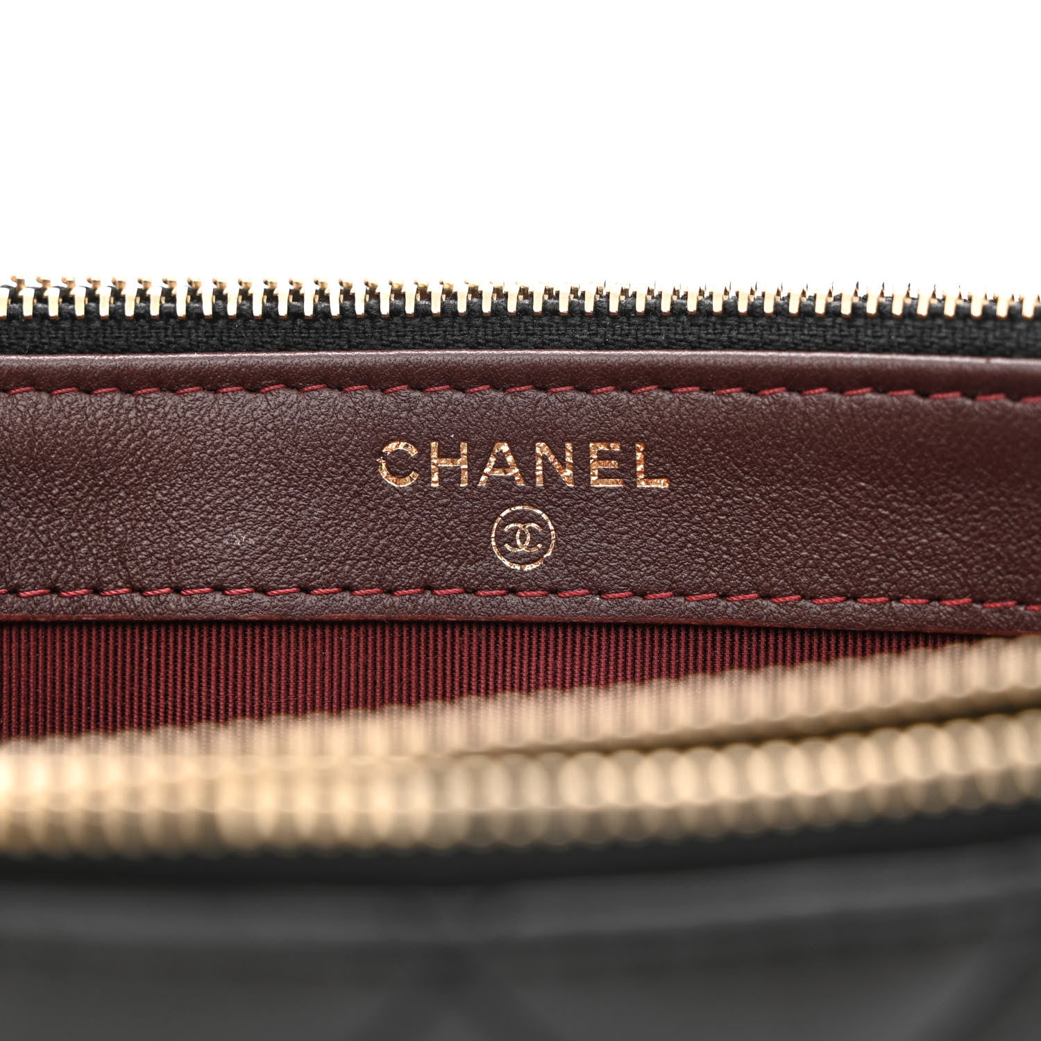 Chanel Lambskin Quilted Small Clutch With Chain Black 8 of 14