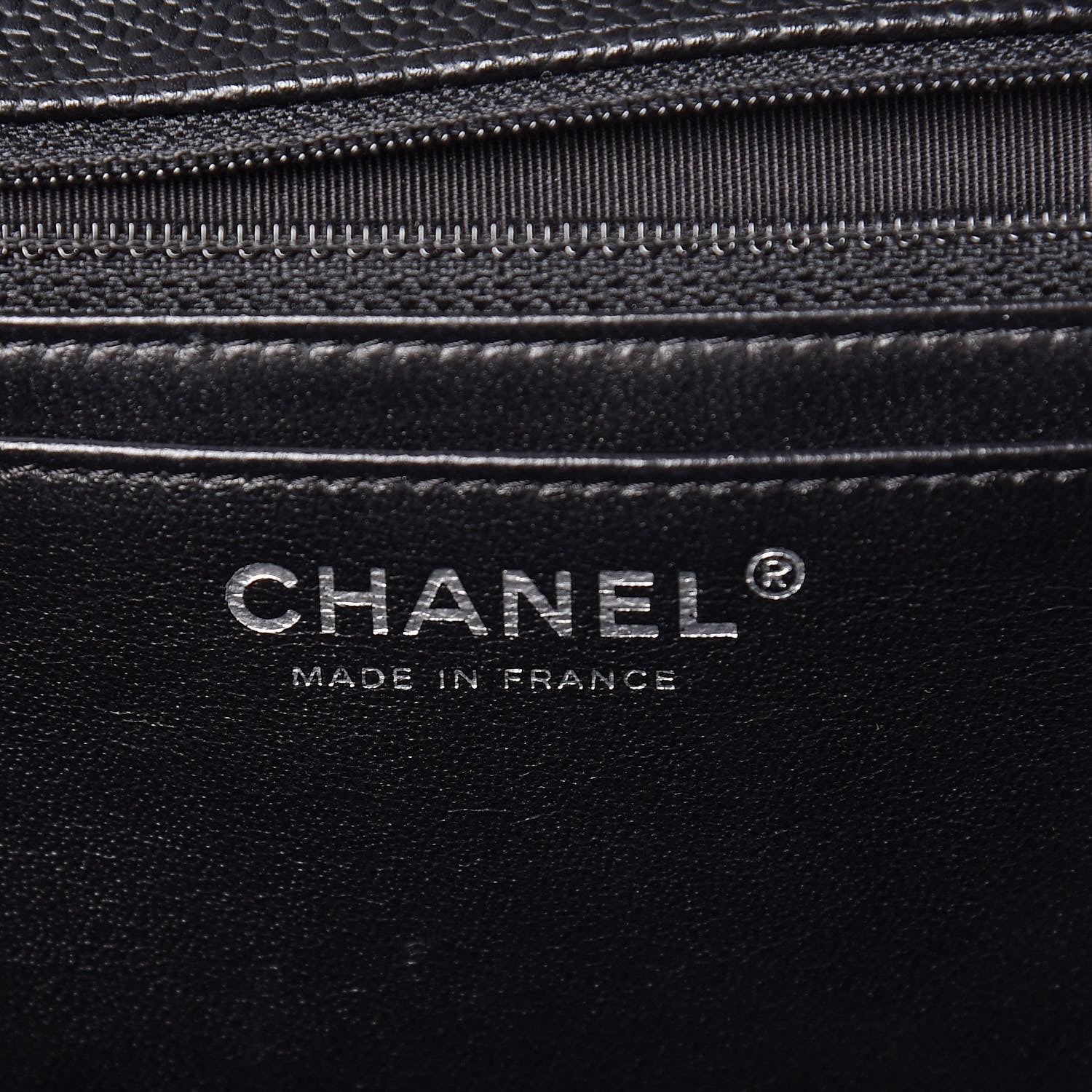 Chanel Caviar Quilted Jumbo Single Flap Black 6 of 11