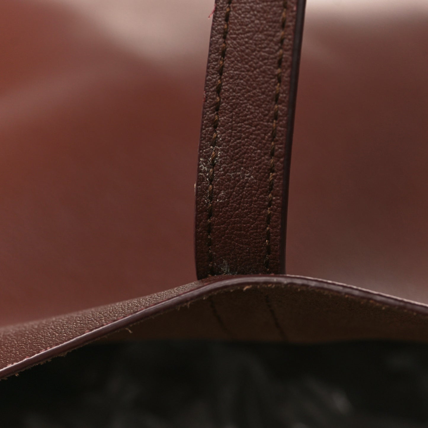 Calfskin Large Shopping Tote Old Brandy