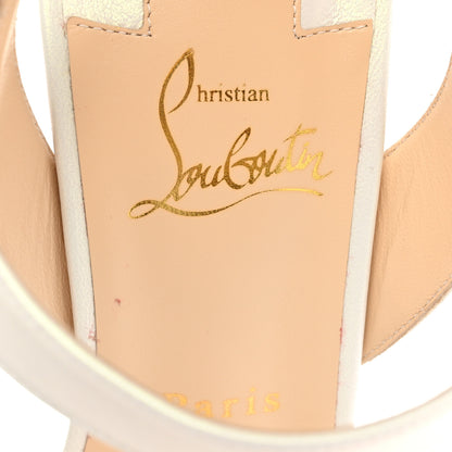 Christian Louboutin Nappa Multipot 100 Sandals 41 Snow White 7 of 12