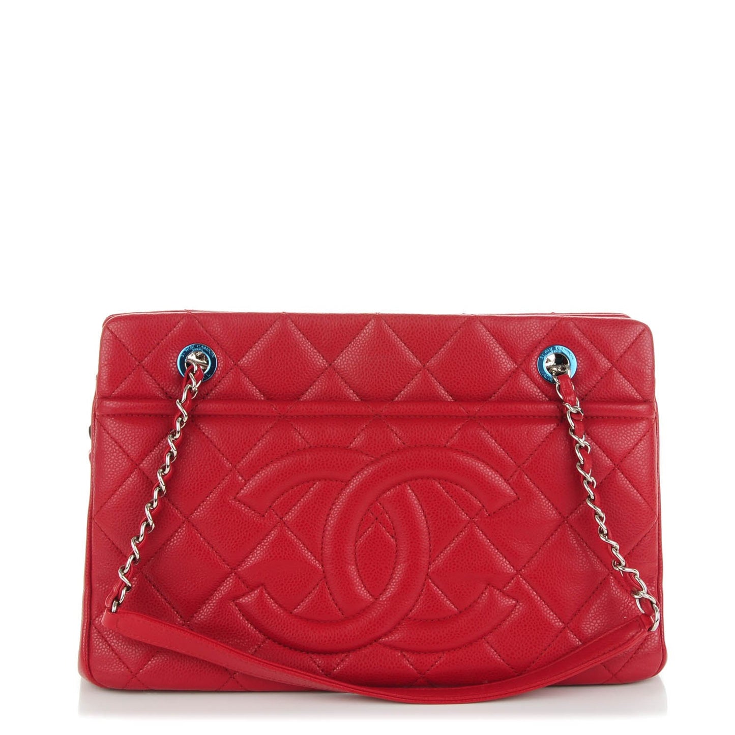 Caviar Timeless CC Shopping Tote Rouge