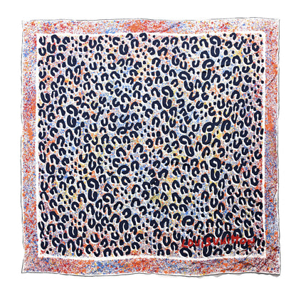 Louis Vuitton Silk Leo Spray Giant Square Piment 1 of 4