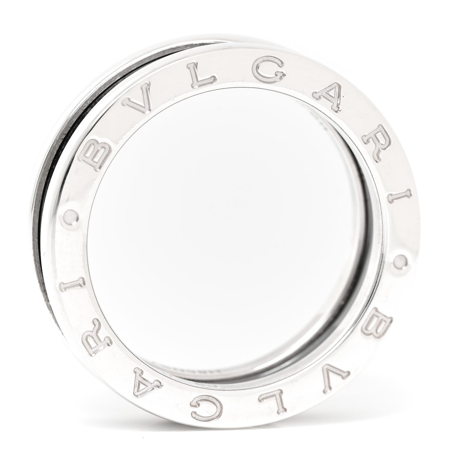 Bulgari Sterling Silver Ceramic Save The Children One-Band Ring 56 7.5 6 of 6