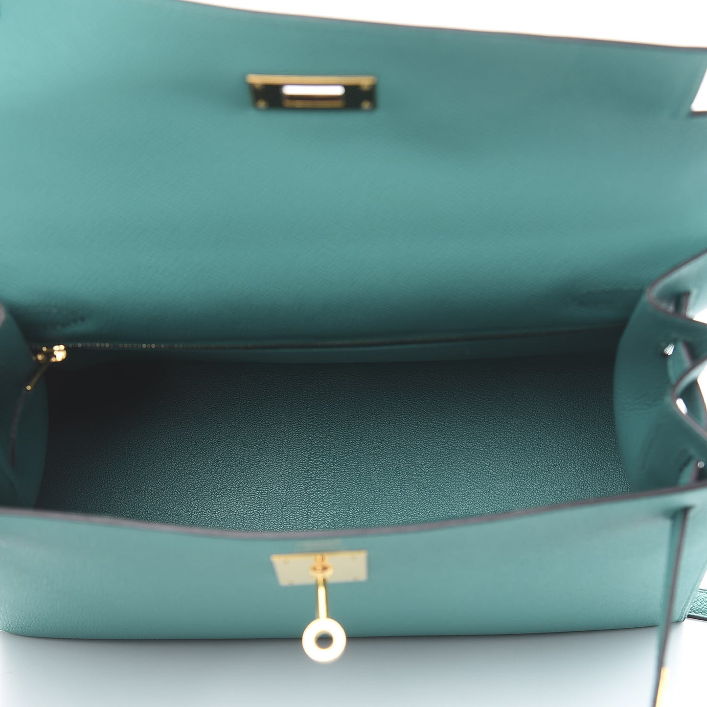 Epsom Kelly Sellier 28 Bleu Paon