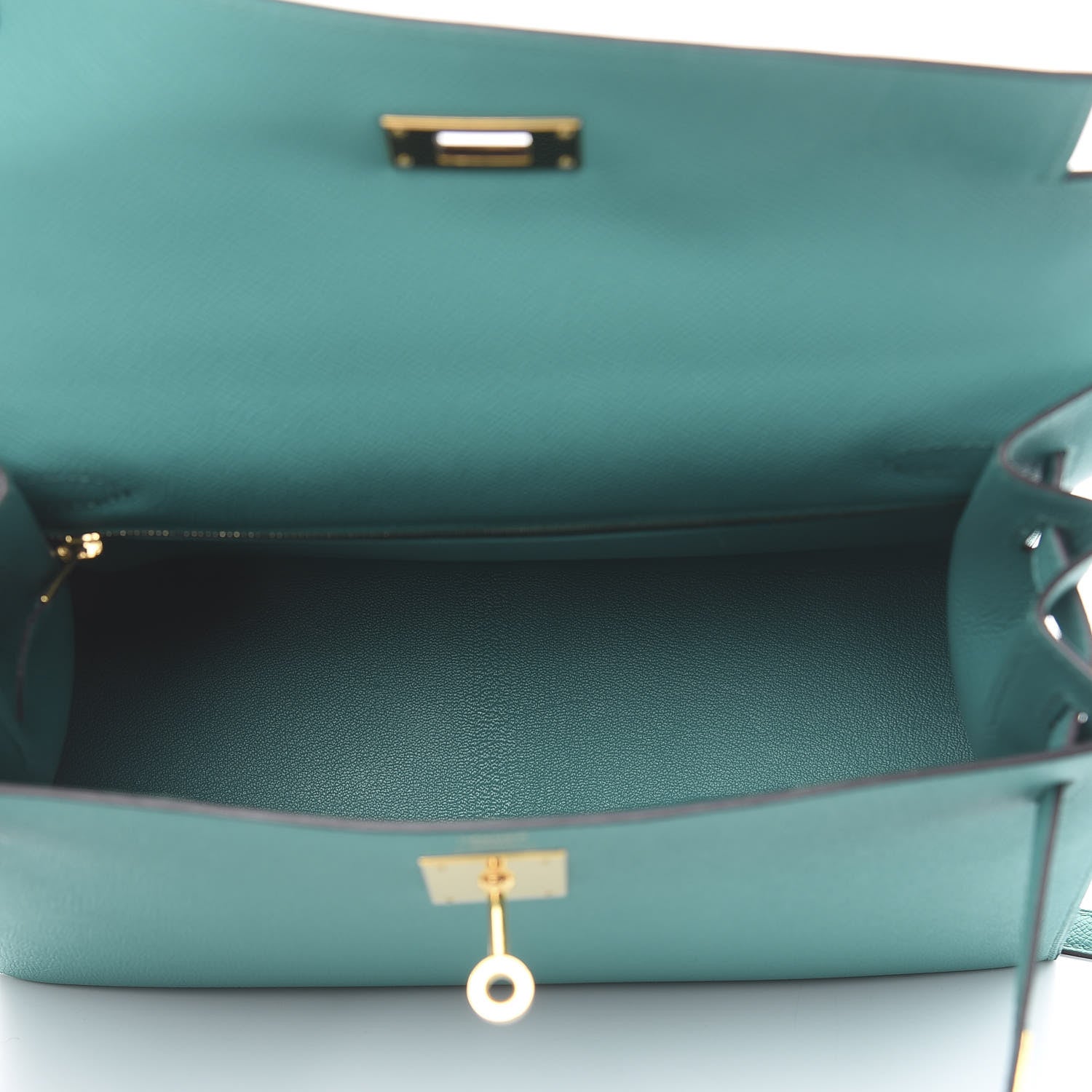 Hermes Epsom Kelly Sellier 28 Bleu Paon 7 of 36