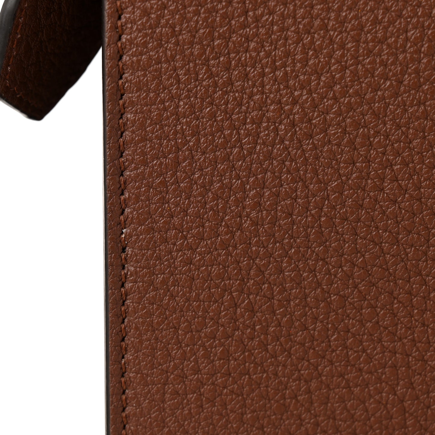 Cuoio Romano Vitello Cover Glazed Fabric Bi-Color FF 1974 Medium Peekaboo I SEE U Satchel Ghianda Saddler Tobacco Moro