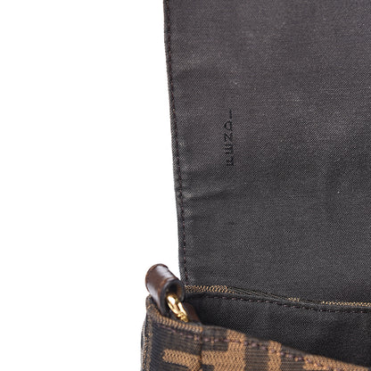 Fendi Zucca Vitello Artic Messenger Bag Tobacco Castagna 12 of 15