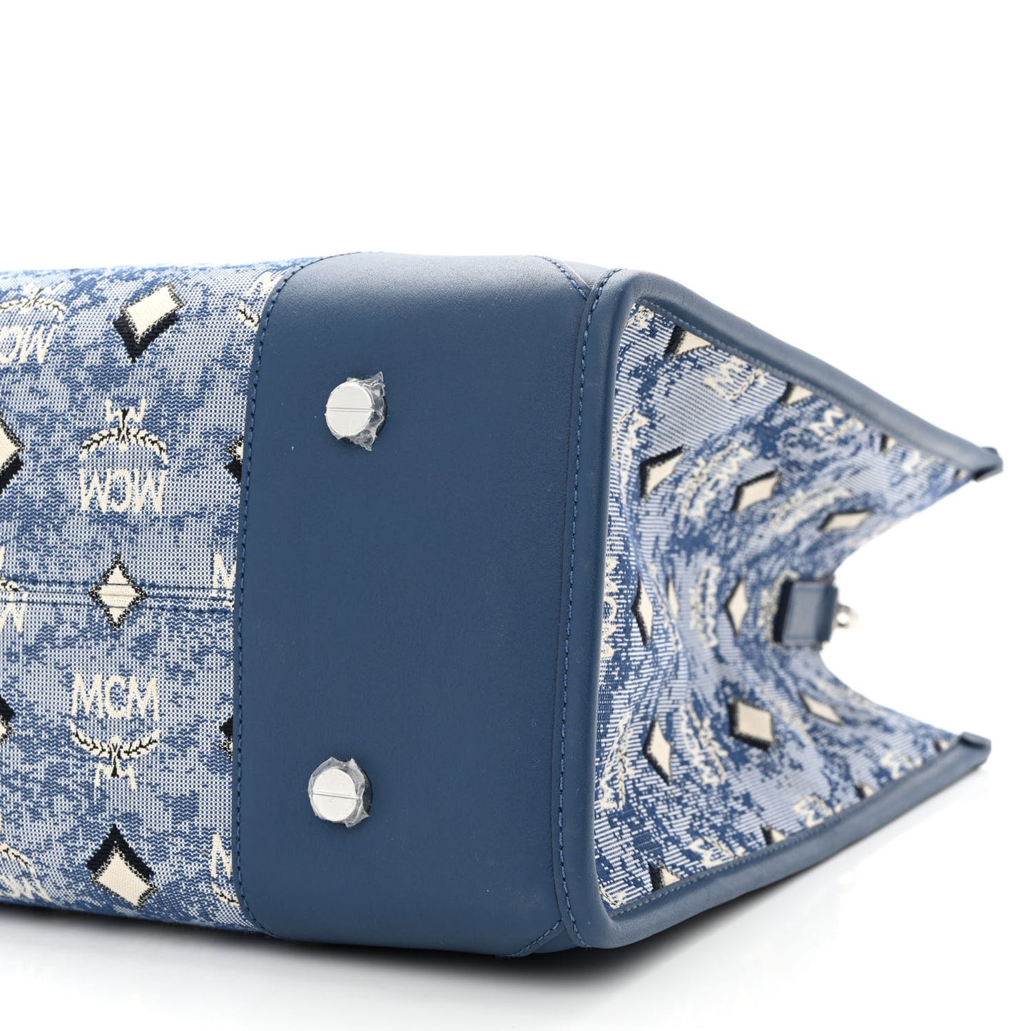 Jacquard Monogram Munchen Extra Large Tote Blue