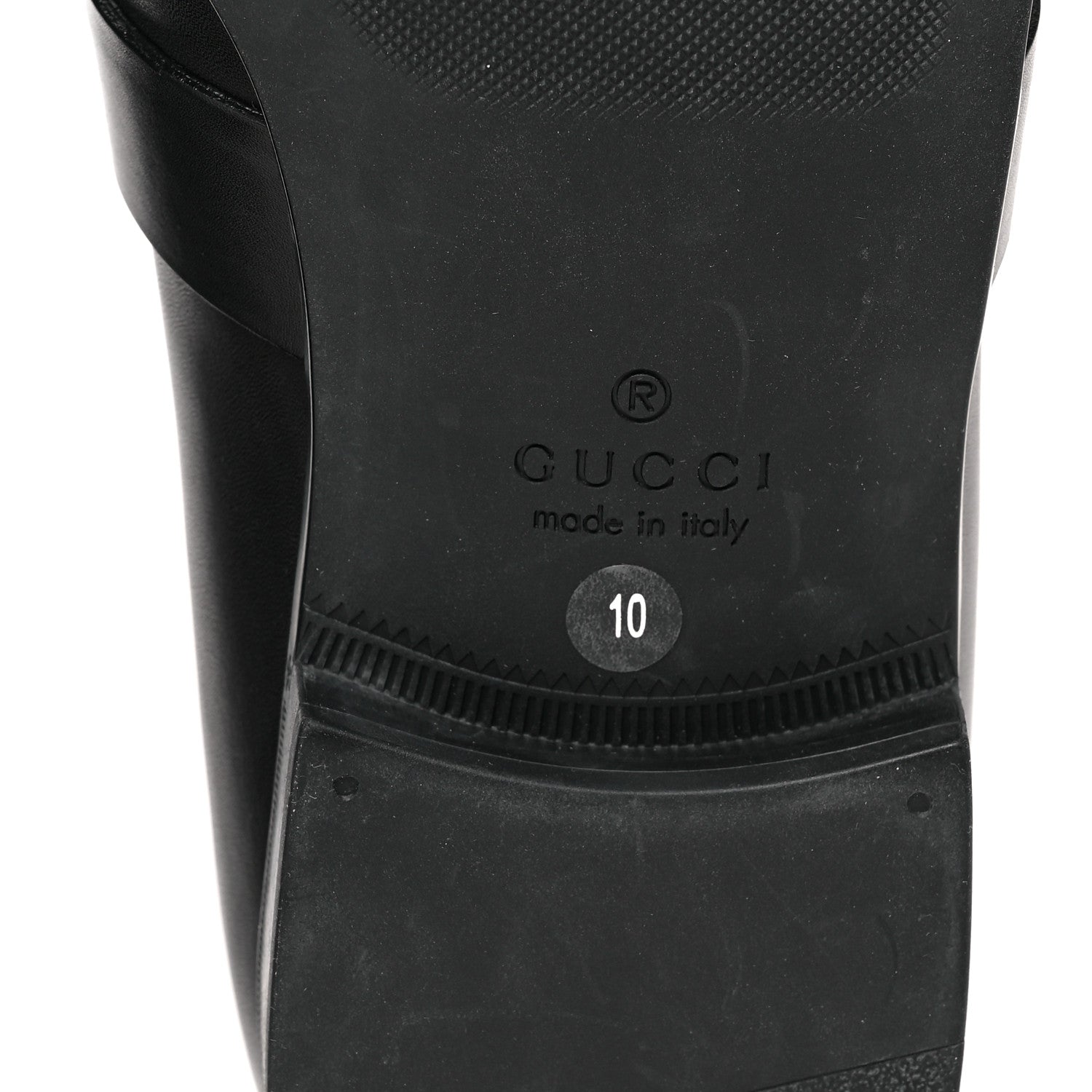 Gucci Calfskin Mens Interlocking GG Loafer 10 Black 6 of 8