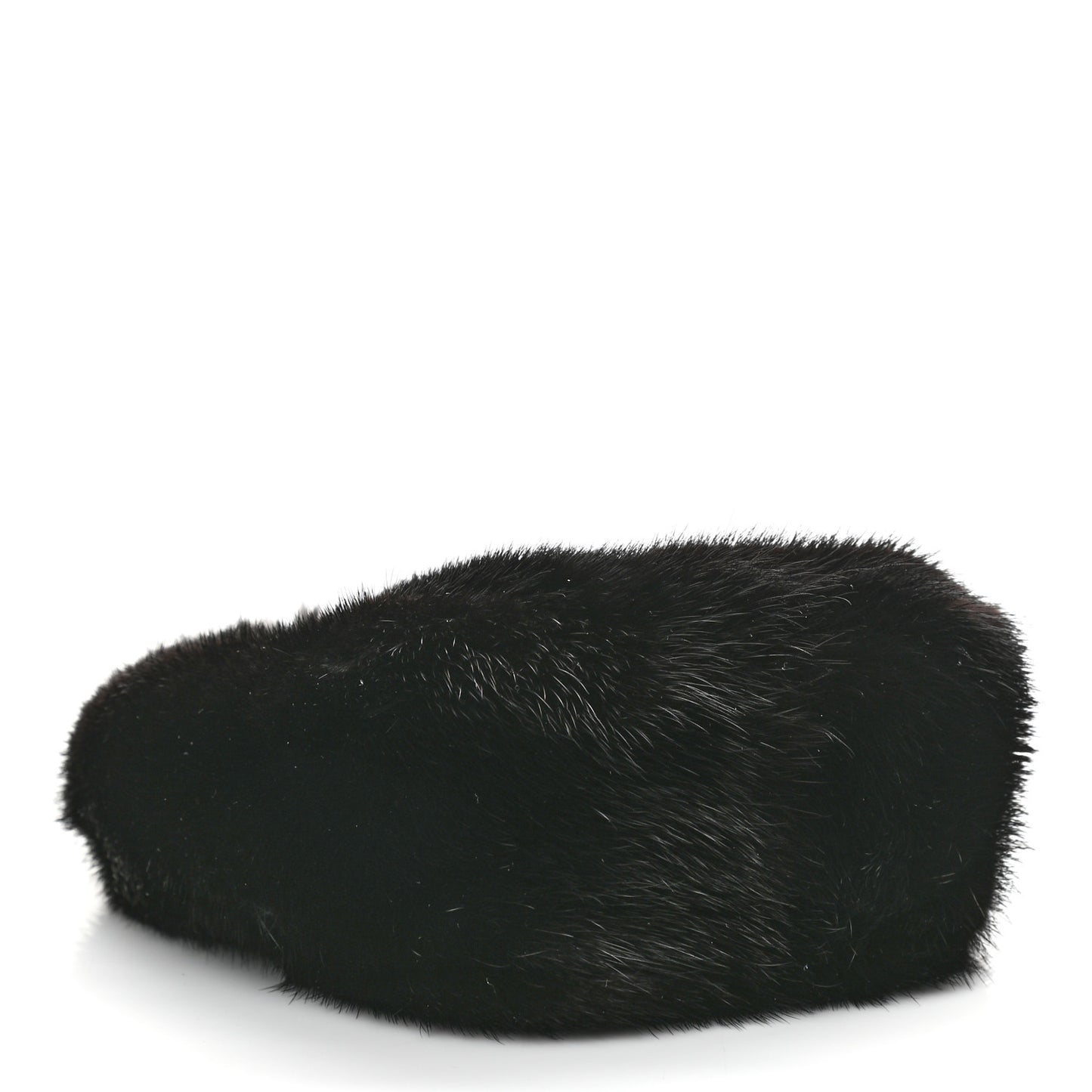 Mink Fur Hobo Black