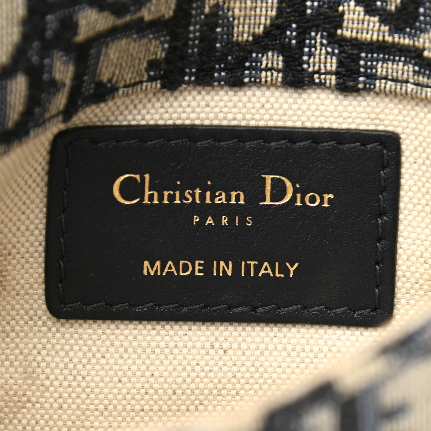 Christian Dior Oblique Saddle Belt Bag Blue 6 of 14