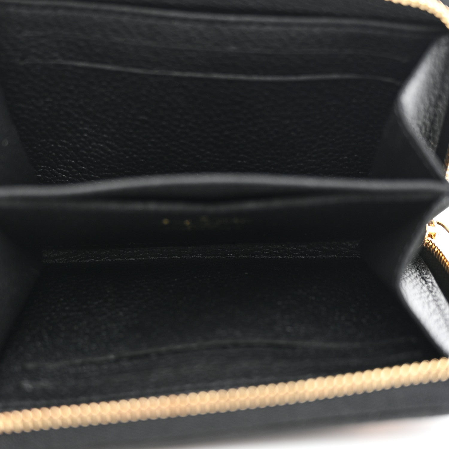 Louis Vuitton Empreinte Monogram Giant Zippy Coin Purse Black Beige 5 of 7